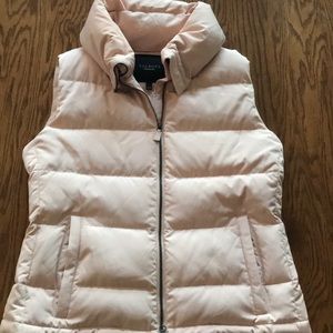Talbots Down Vest Chic Pale Pink